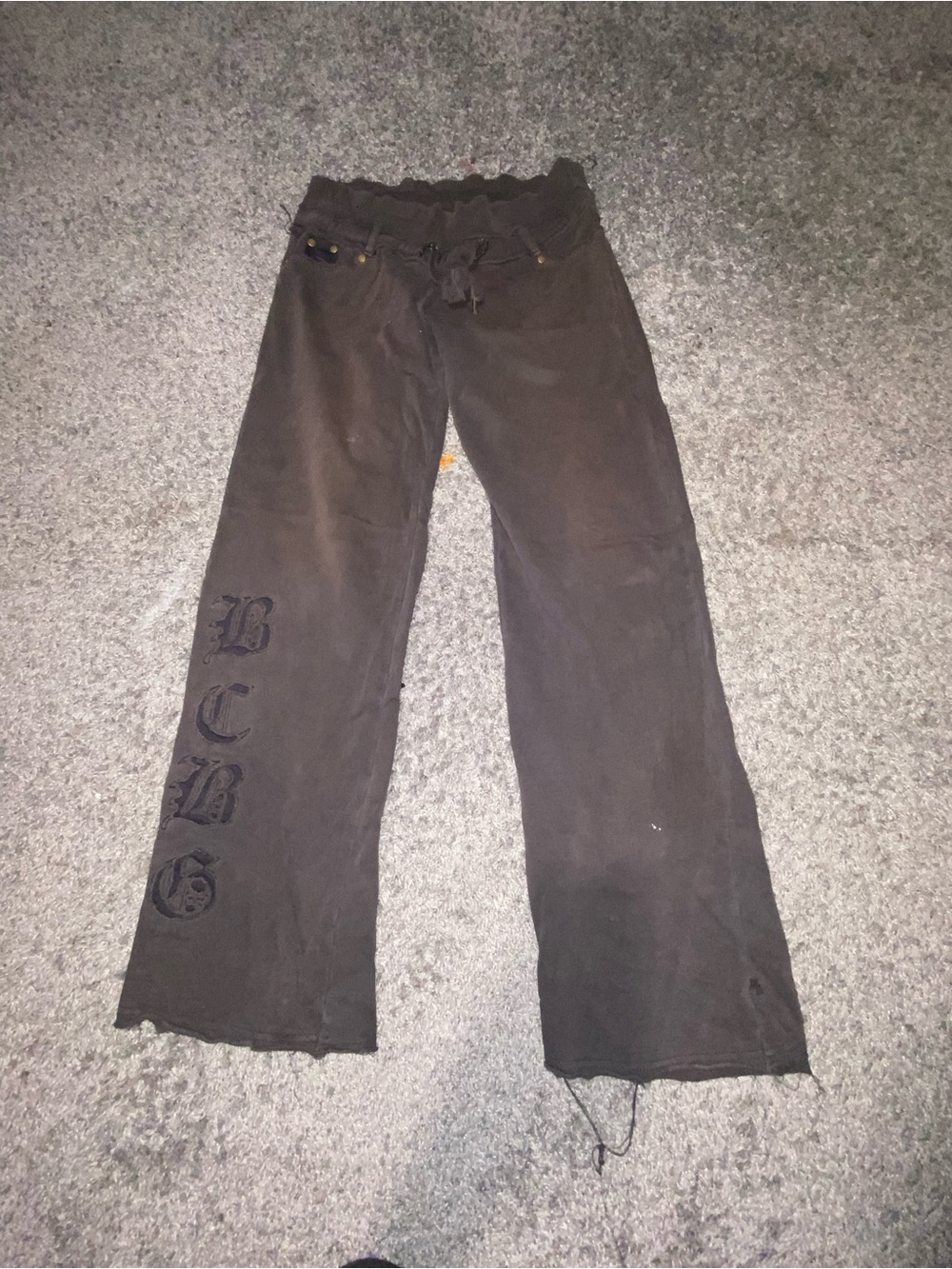 BCBG Black Girls Sweatpants with Embroidered Logo